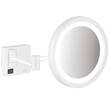 Косметичне дзеркало Hansgrohe AddStoris 41790700 з LED підсвічуванням, збільшення х3, білий матовий, фото 1