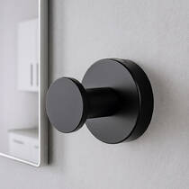 Крючок Genwec Nimbus GW05 70 04 03 одинарный, черный матовый, фото №4