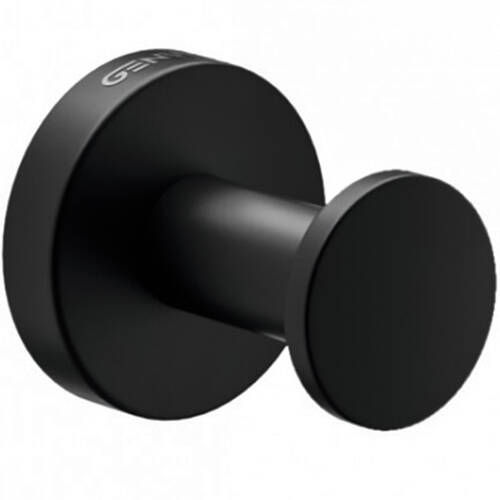 Гачок GENWEC Nimbus GW05 70 04 03 одинарний, чорний матовий, фото 1