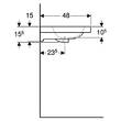 Раковина Geberit iCon Light 501.839.00.7 з полицею 75 см, фото 4