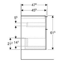 Тумба для раковины Geberit iCon 502.303.01.1 подвесная, белый глянец, фото №5