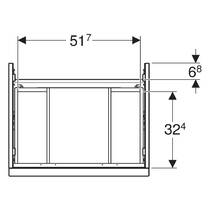 Тумба для раковины Geberit iCon 502.303.01.1 подвесная, белый глянец, фото №3