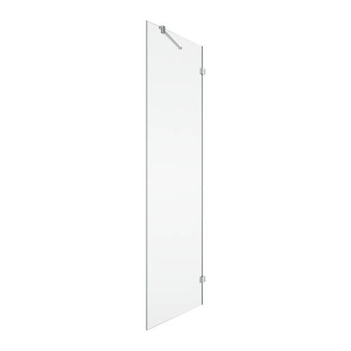 Бічна стінка під кутом 90° SanSwiss Annea ANTW09005007 90х200 см з L-кріпленням, хром / прозоре скло, фото 1