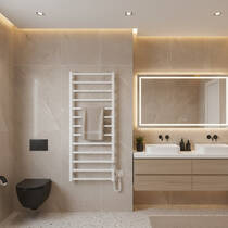 Рушникосушарка електрична Mario Токіо-I 1200х500/80 TR К 1200х490 мм білий глянець 170 Вт, фото №1