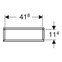 Пенал Geberit 502.317.01.3 45 см підвісний, білий матовий, фото №2