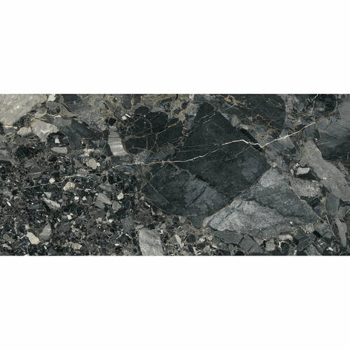 Керамограніт Almera Ceramica (Spain) Indi Black Pulido 60х120 см, фото 1