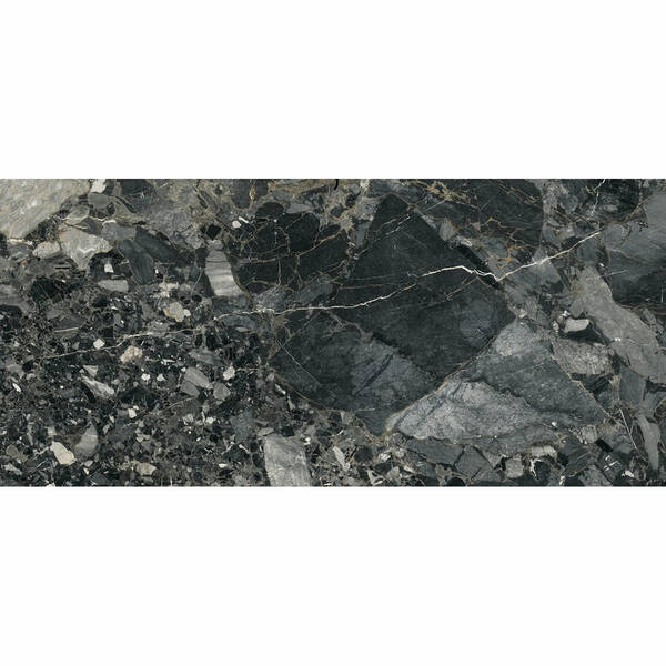 Керамограніт Almera Ceramica (Spain) Indi Black Pulido 60х120 см, фото 1