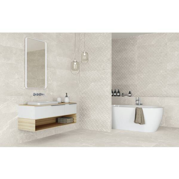 Плитка Almera Ceramica (Spain) Freccia Kingstone Cream Rect 33.3х100 см, фото 2