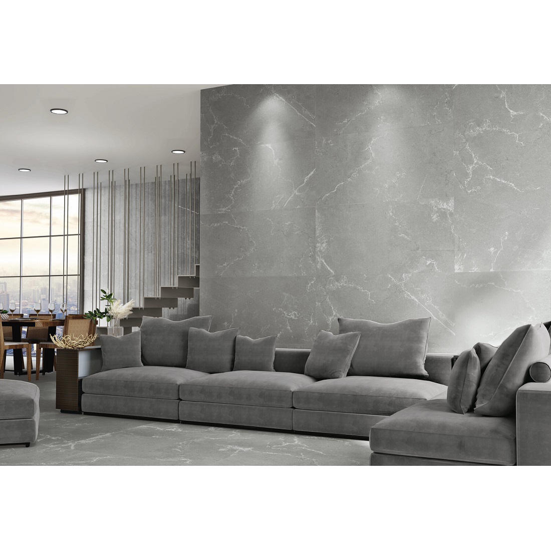 FRECCIA KINGSTONE GREY RECT (1 сорт)
