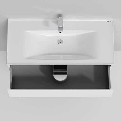Тумба з раковиною AM.PM X-Joy M85 - FHX1002 - WC1002WG38 підвісна, 100 см, білий глянець, фото 3