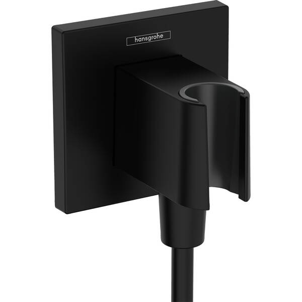Шлангове підключення Hansgrohe Fixfit E 26889670 з тримачем, чорний матовий, фото 1