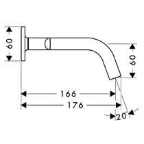 Змішувач прихованого монтажу для раковини Axor Citterio M 34313250 золото матовий, фото №2