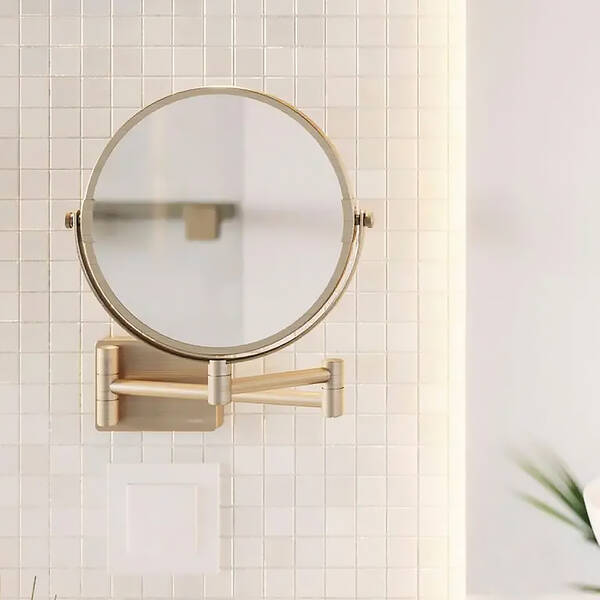 Косметичне дзеркало Hansgrohe AddStoris 41791990 золото, фото 3