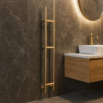 Рушникосушарка водяна Margaroli Arcobaleno 417 вертикальна 1537х187 мм, золото англійське, фото №1