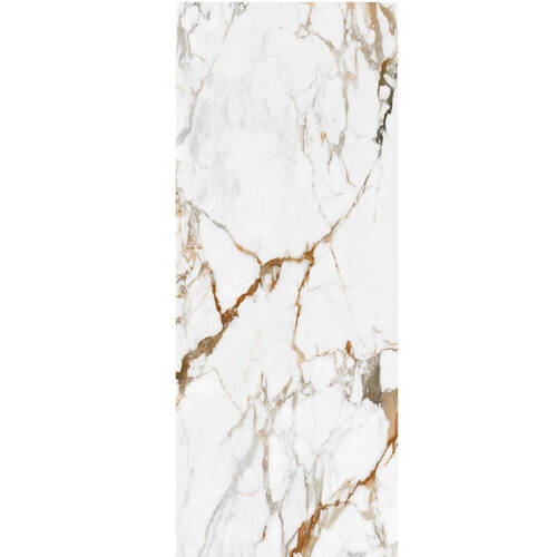 Керамограніт ITT Ceramic Calacatta Gold Polished 6mm 120х300 см, фото 1