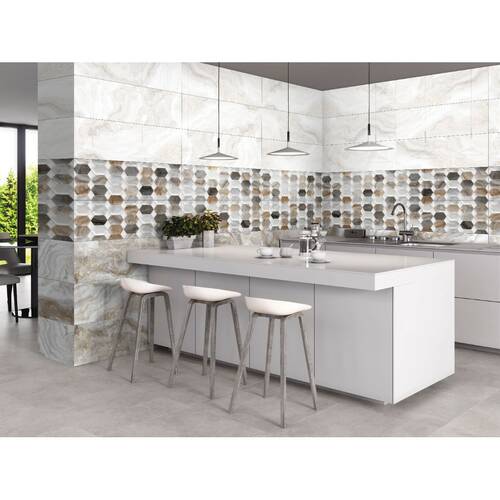 Плитка Ceramica Deseo Arabesque Grey Light 30х90 см, фото 7