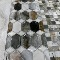 Плитка Ceramica Deseo Arabesque Grey Decor 30х90 см декор, фото №6