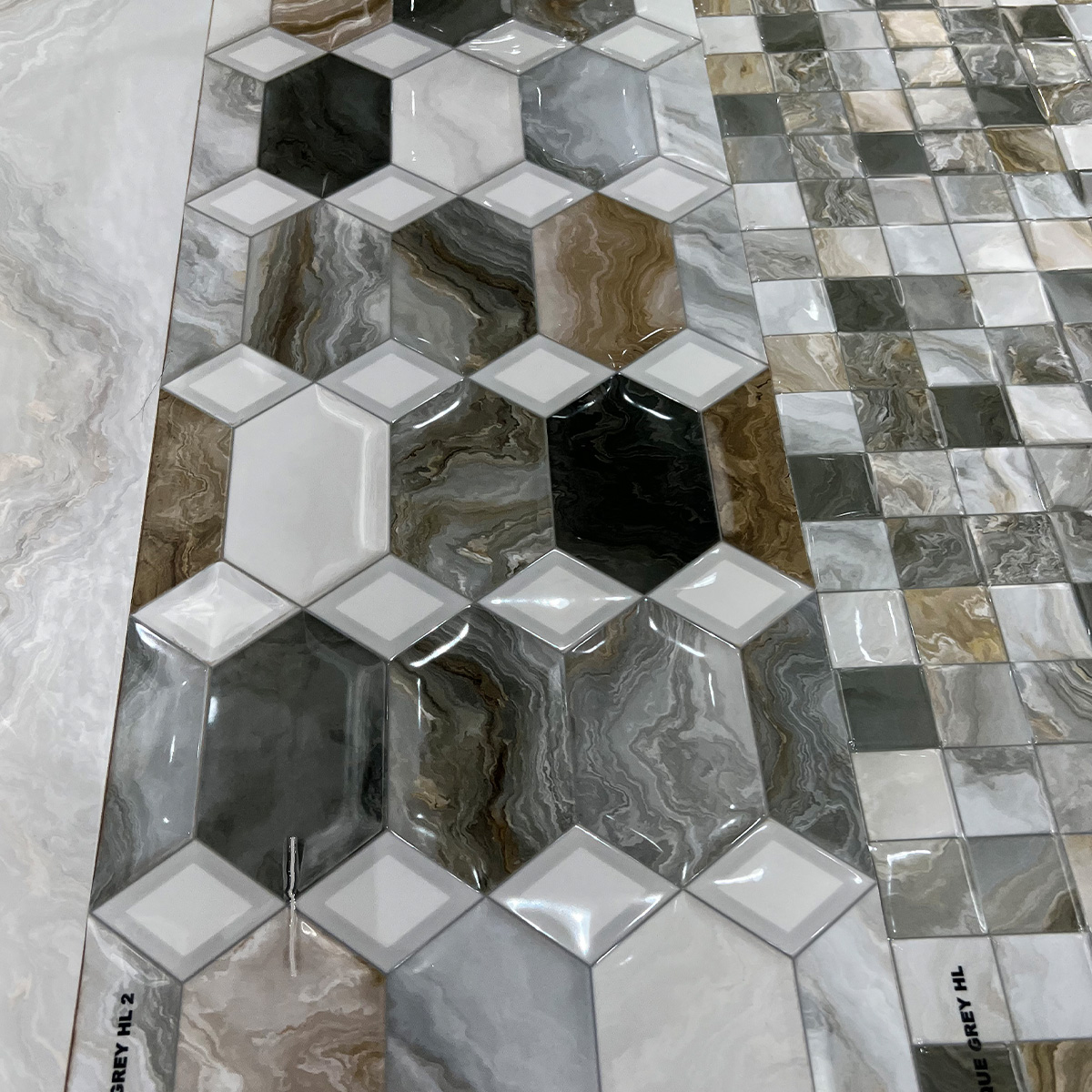 ARABESQUE GREY DECOR (1 сорт)