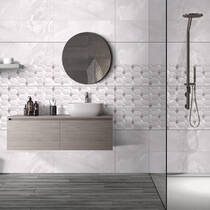 Плитка Ceramica Deseo Violeta Silver 30х90 см, фото №1