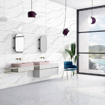 Плитка Ceramica Deseo Adua White 30х90 см, фото №1