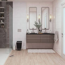 Плитка Ceramica Deseo Etania Silver Decor Waves 30х90см декор, фото №1