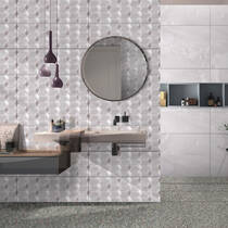 Плитка Ceramica Deseo Violeta Silver Decor 30х90см декор, фото №1