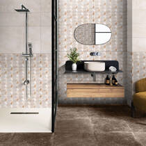 Плитка Ceramica Deseo Violeta Crema Decor 30х90см декор, фото №1