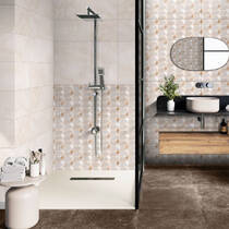 Плитка Ceramica Deseo Violeta Crema 30х90 см, фото №1