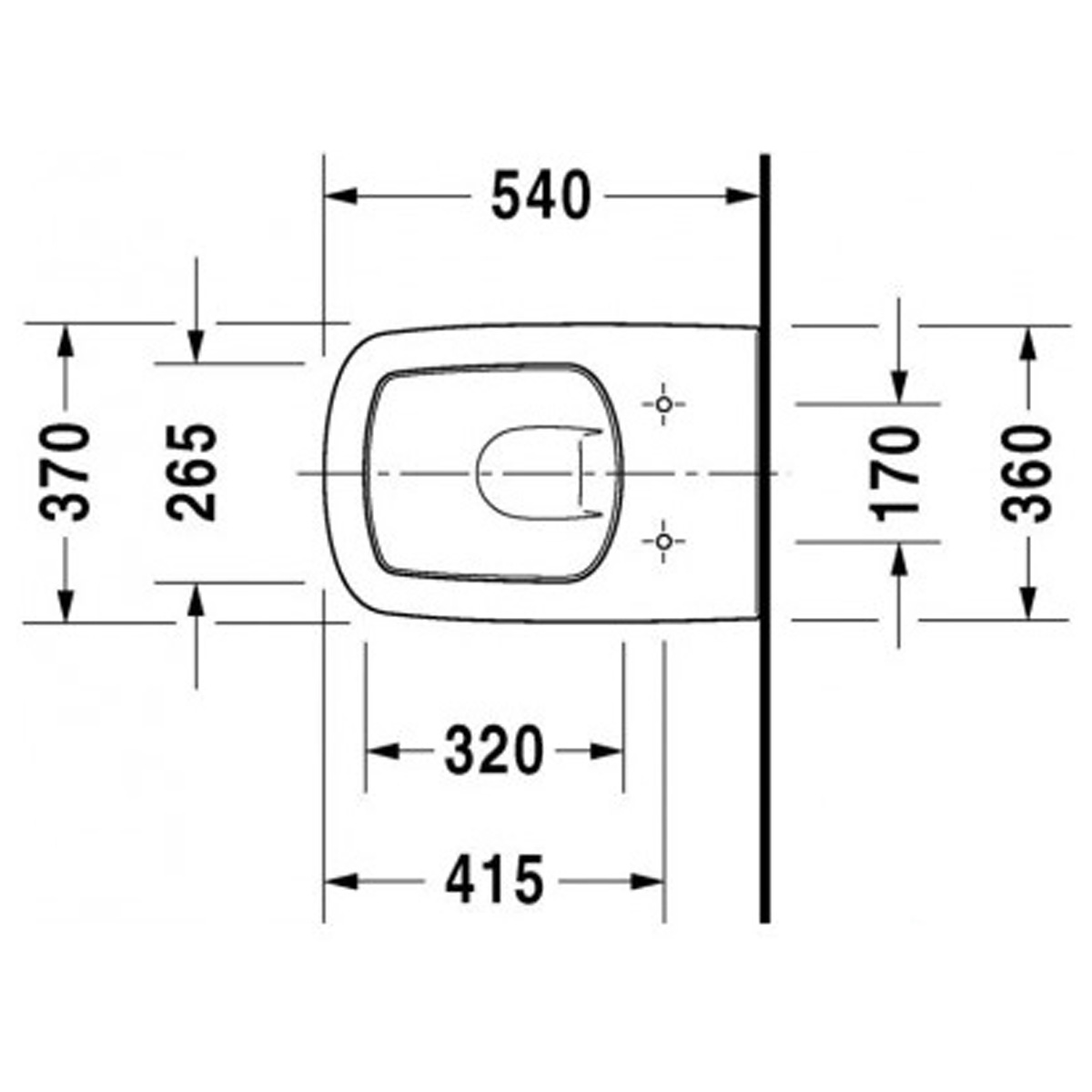2537590001 Durastyle підвісний унітаз з покриттям WonderGliss (1 сорт)