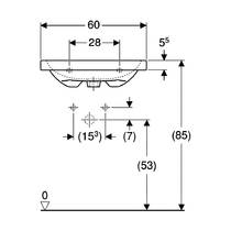 Раковина Geberit iCon Light 501.834.00.1 60 см, фото №3