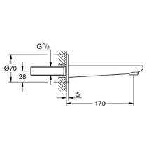 Излив для ванны Grohe Lineare 13383001 170 см, хром, фото №2