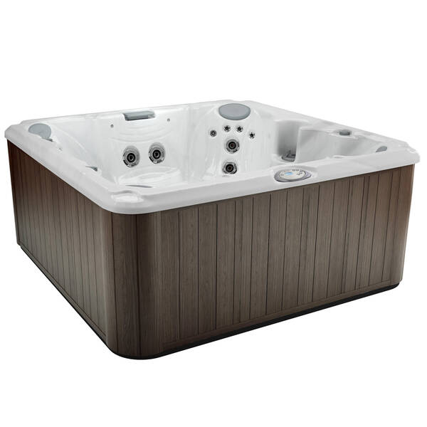 Минибассейн JACUZZI J-245 с теплоизоляцией и двумя крышами, 213x213xh91 Silver Wood/Platinum, фото 1