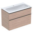 Тумба з раковиною Geberit iCon 502.337.JH.1 підвісна 90 см дуб, фото 1