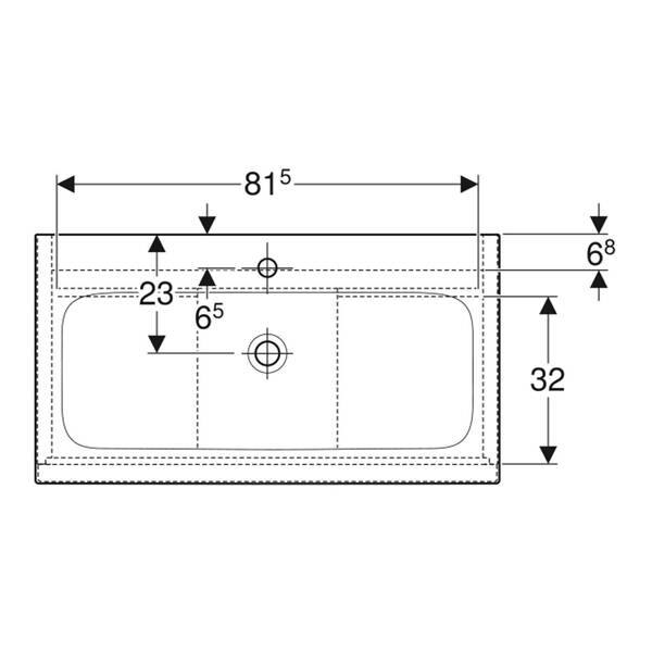 Тумба з раковиною Geberit iCon 502.337.JH.1 підвісна 90 см дуб, фото 3