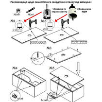 Тумба Аква Родос Siena 10511 підлогова білий мат зі стільницею 90 см та раковиною Zero 46 см, фото №5