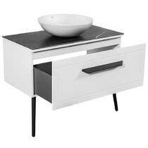 Тумба Аква Родос Siena 10511 підлогова білий мат зі стільницею 90 см та раковиною Zero 46 см, фото №6