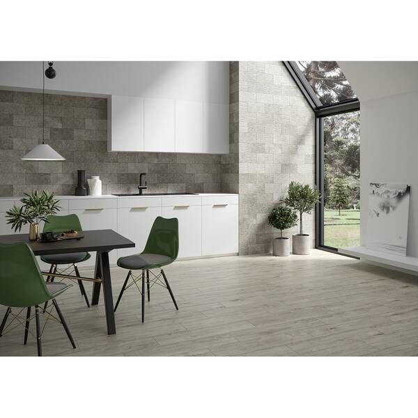 Керамограніт Cerrad Listria Podloga Bianco 17,5х80 см, фото 5