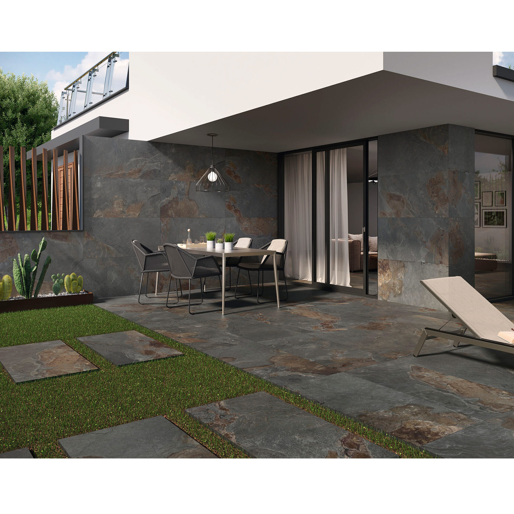 SLATE BLACK RECT. 60X120 (1 сорт)