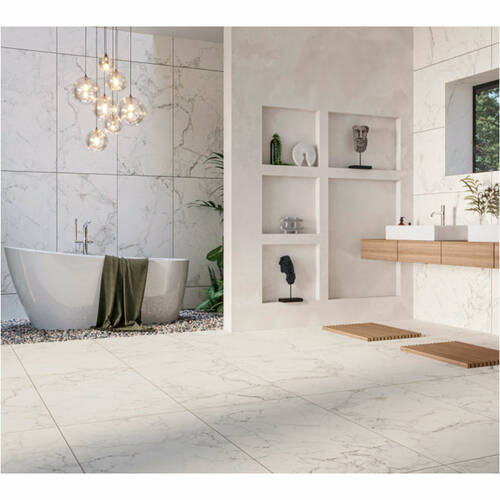 Керамограніт Cersanit GPT 1006 White Satin Rect 59,8x119,8 см, фото 2