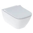 Унітаз підвісний Geberit Smyle Square 500.685.01.1 Rimfree, із сидінням Soft Close (Sandwich), фото 1