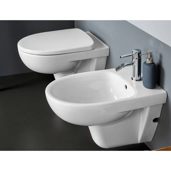 Унітаз підвісний Geberit Selnova Rimfree 501.751.00.1 із сидінням Soft Close, фото 3