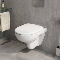 Унітаз підвісний Geberit Selnova Rimfree 501.751.00.1 із сидінням Soft Close, фото №1