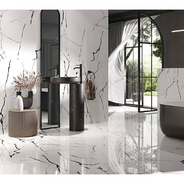 Керамограніт Opoczno Pl+ Eternal White Polished 59,8х119,8 см, фото 2