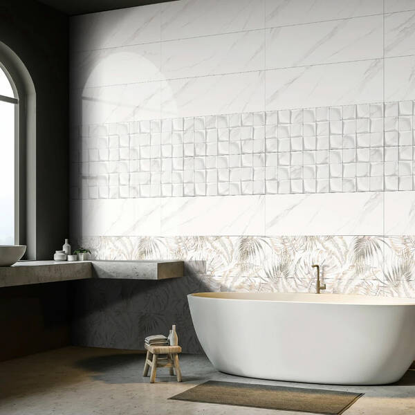 Плитка Ceramica Deseo Calacata Siena Decor Flower B 30x90 см, фото 2