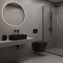 Унитаз подвесной RAK Ceramics FEELING RSTSC3901504 + RST23504A безободковый с сиденьем Soft Close, фото №1