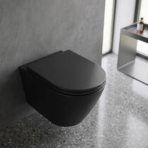 Унітаз підвісний RAK Ceramics FEELING RSTSC3901504 + RST23504A безобідковий із сидінням Soft Close, фото №1