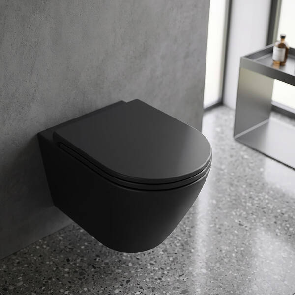 Унітаз підвісний RAK Ceramics FEELING RSTSC3901504 + RST23504A безобідковий із сидінням Soft Close