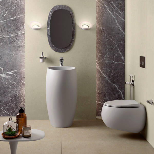 Унітаз підвісний RAK Ceramics CLOUD CLOSC391500 + CLOWC1446500A безобідковий із сидінням Soft Close, фото 2