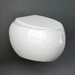 Унітаз підвісний RAK Ceramics Cloud CLOWC1446AWHA безобідковий з кришкою CLOSC3901WH Soft Close, фото 2