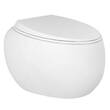 Унітаз підвісний RAK Ceramics Cloud CLOWC1446AWHA безобідковий з кришкою CLOSC3901WH Soft Close, фото 1